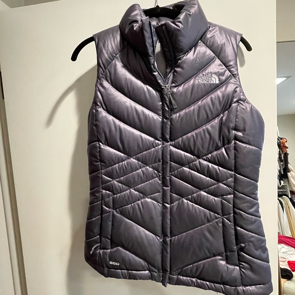 North face purple vest - small